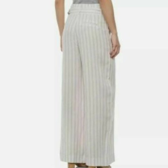 High Waisted Linen Trousers  size 2 - Picture 1 of 6